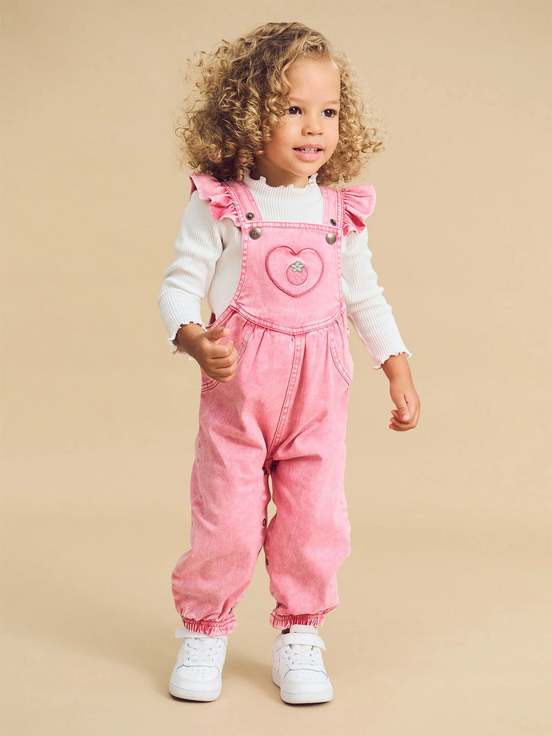 Huxbaby Berry Vintage Overall Berry in Pink