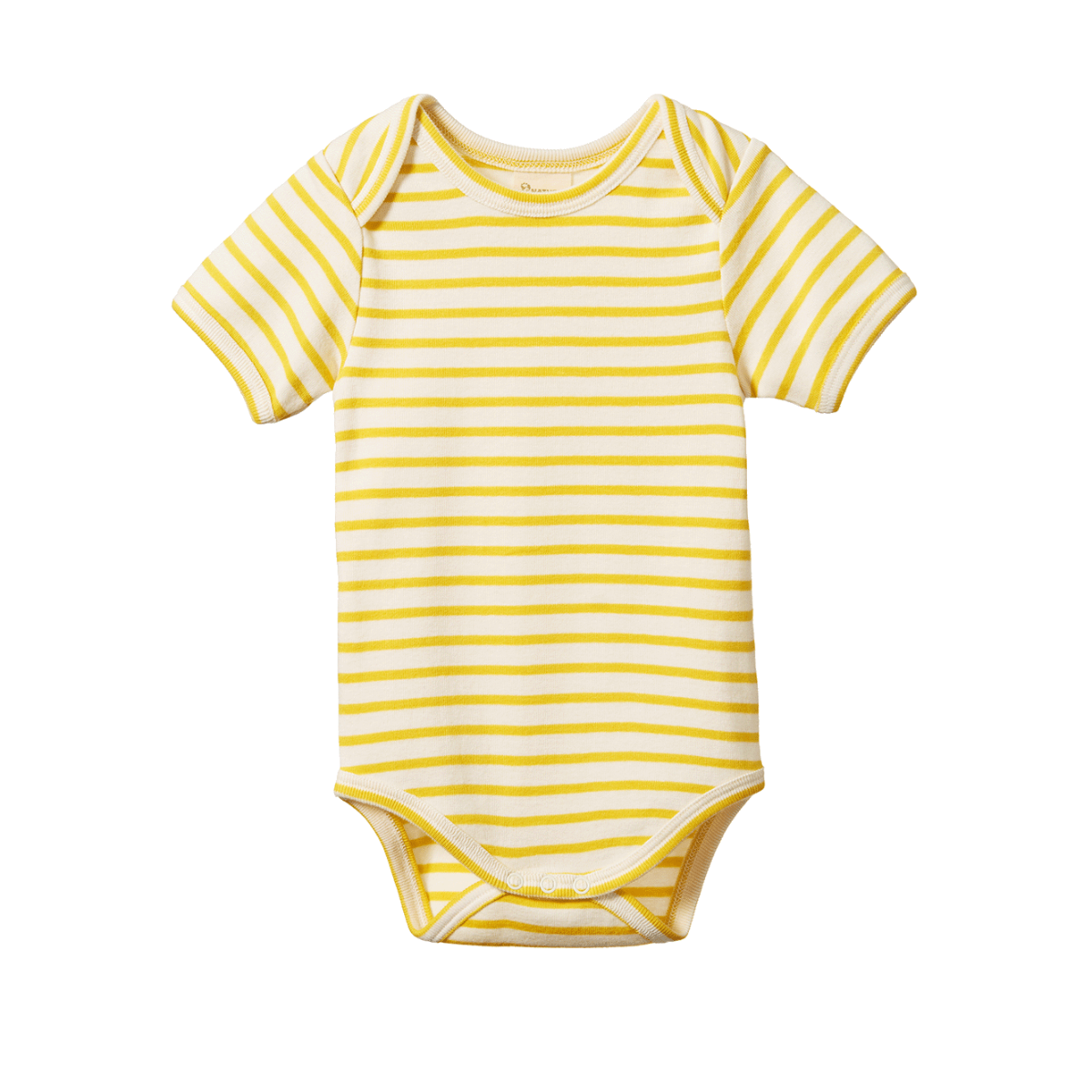 Nature Baby Short Sleeve Bodysuit Sunburst Sailor Stripe in Multi