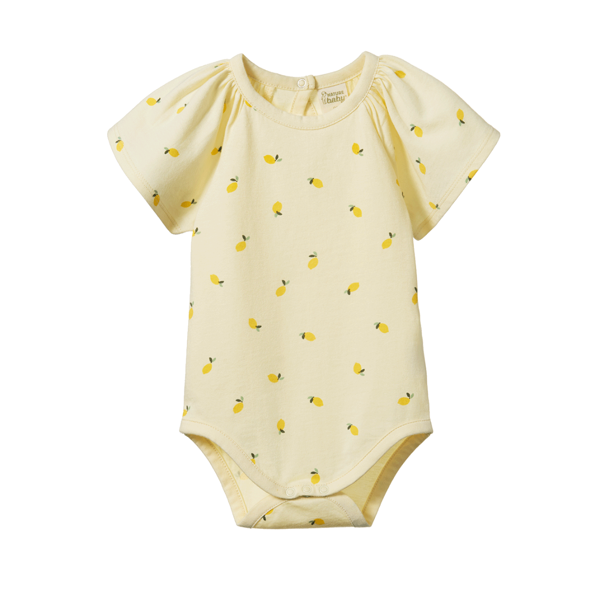 Nature Baby Faye Bodysuit Little Lemon Cream Print in Multi