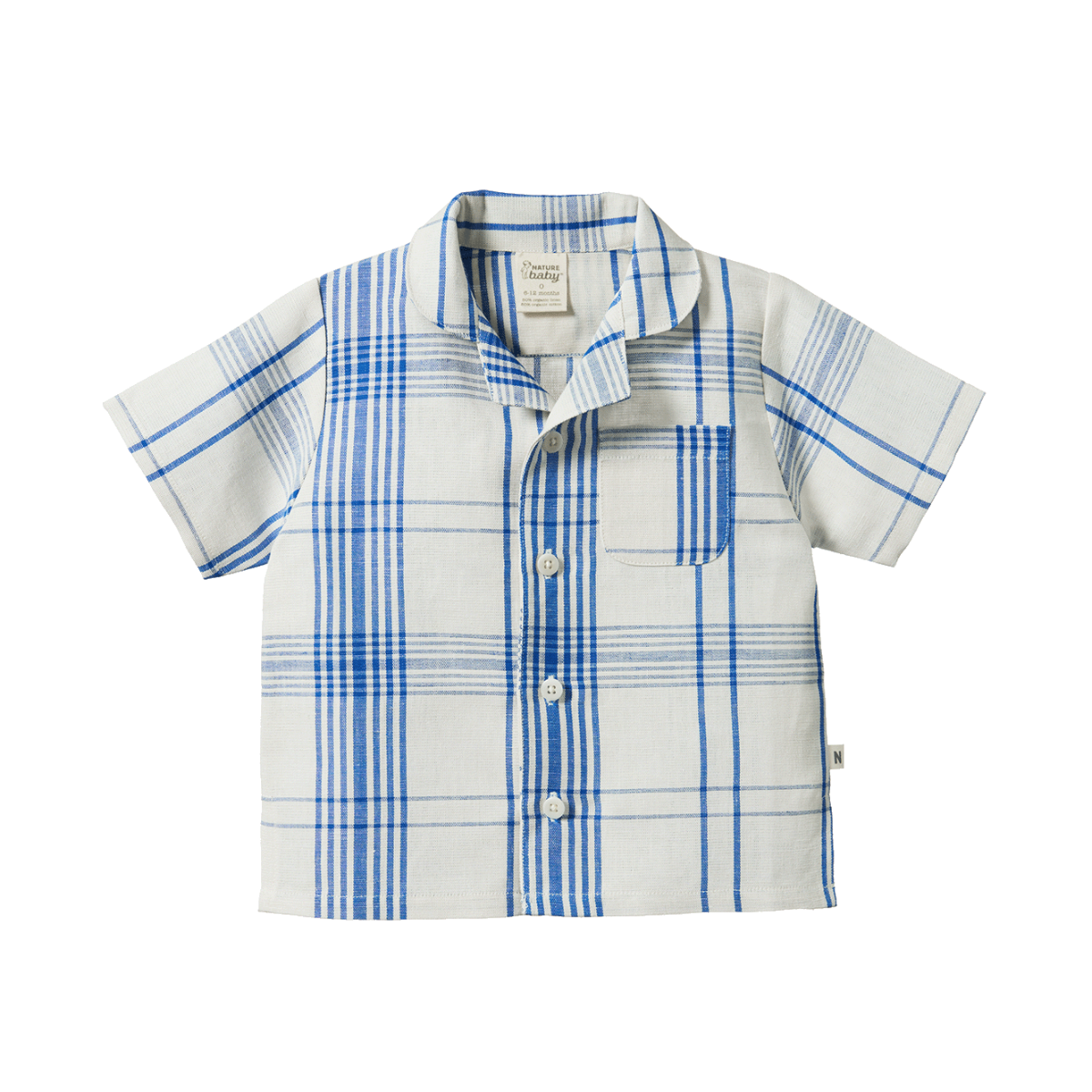 Nature Baby Clyde check linen guthrie shirt