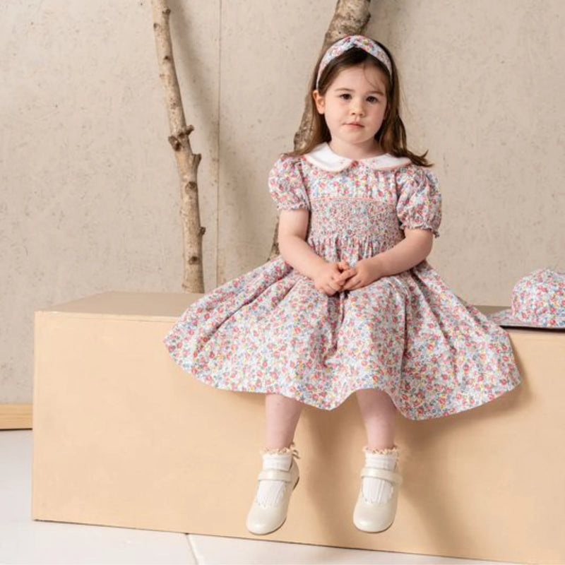 Smox Rox liberty print dress in pink floral