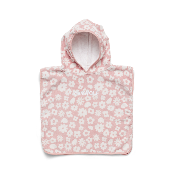 Crywolf Hooded Towel  in blush floral