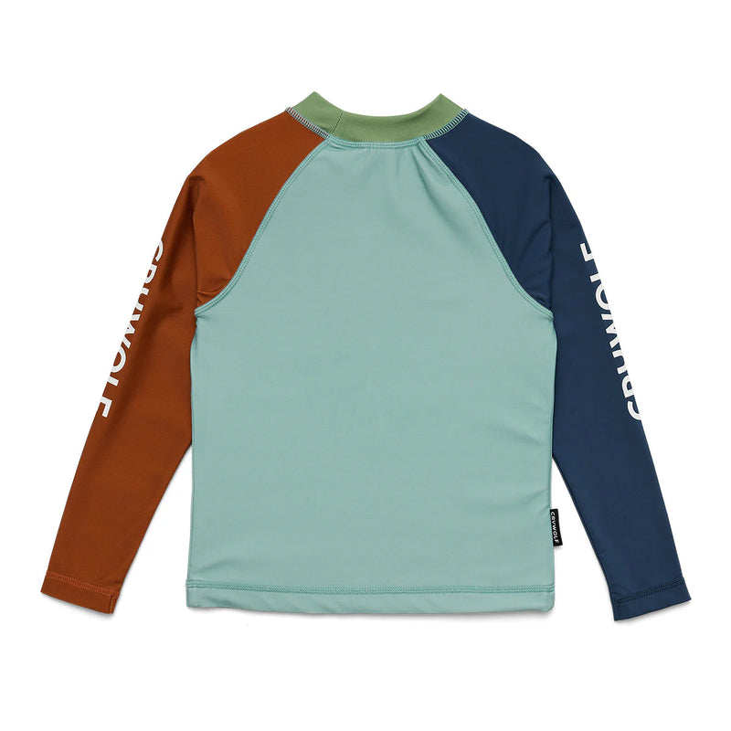 Crywolf rash vest ocean colour block