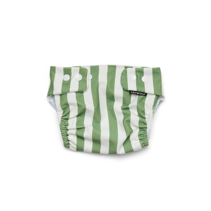 Crywolf reusable swim nappy in coastal stripe