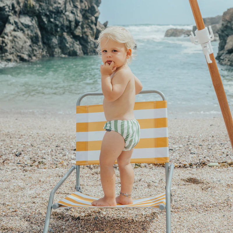 Crywolf reusable swim nappy in coastal stripe