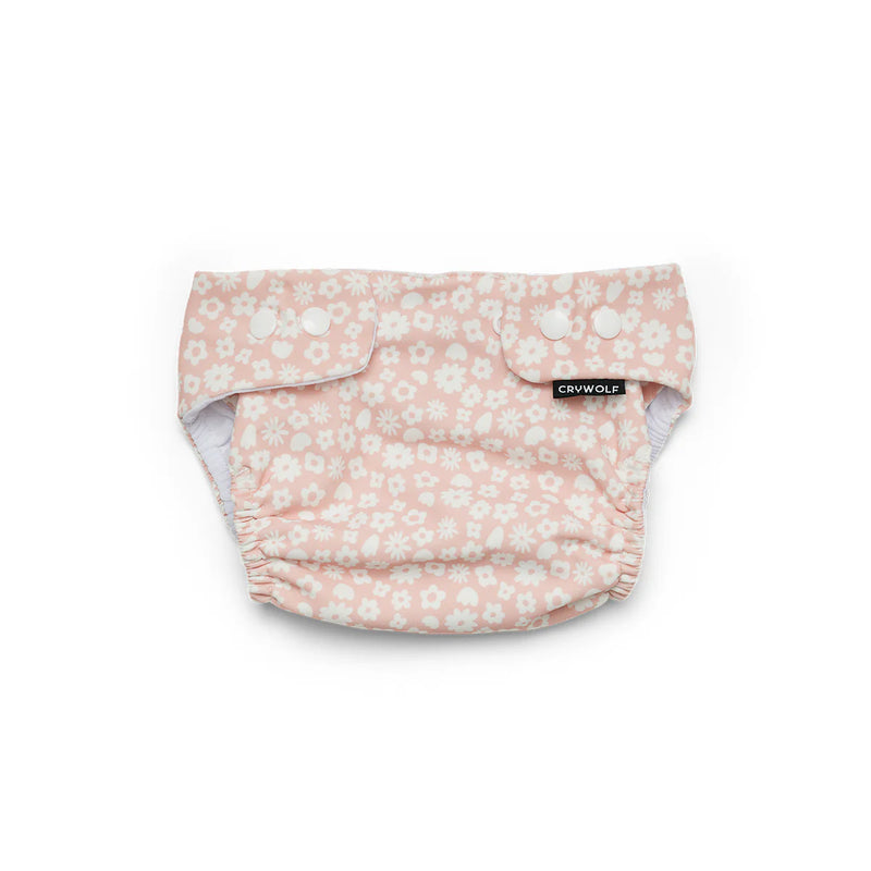 Crywolf reusable swim nappy in ditsy floral
