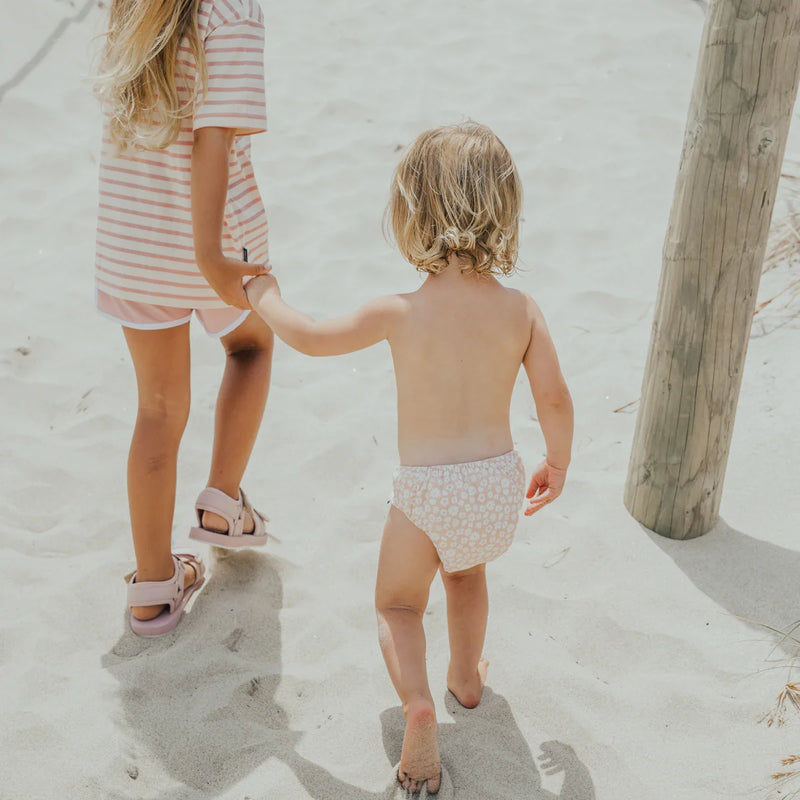 Crywolf reusable swim nappy in ditsy floral
