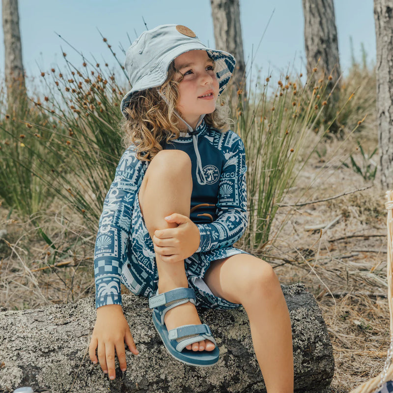 Crywolf beach sandal in seaside blue