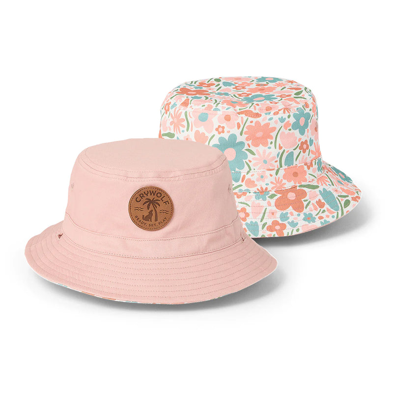 Crywolf reversible bucket hat flower market