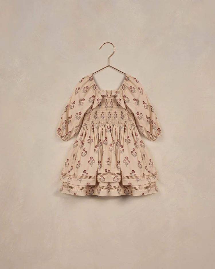 Noralee Elodie dress Fleur bouquet ecru in multi colours