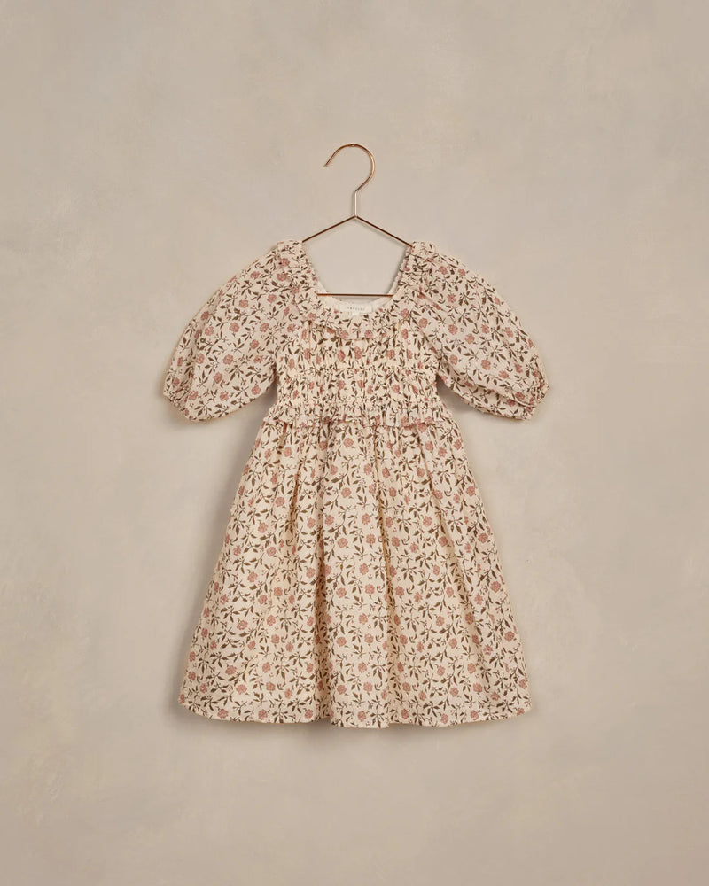 Noralee Junie Dress Poppy Bloom in Ecru