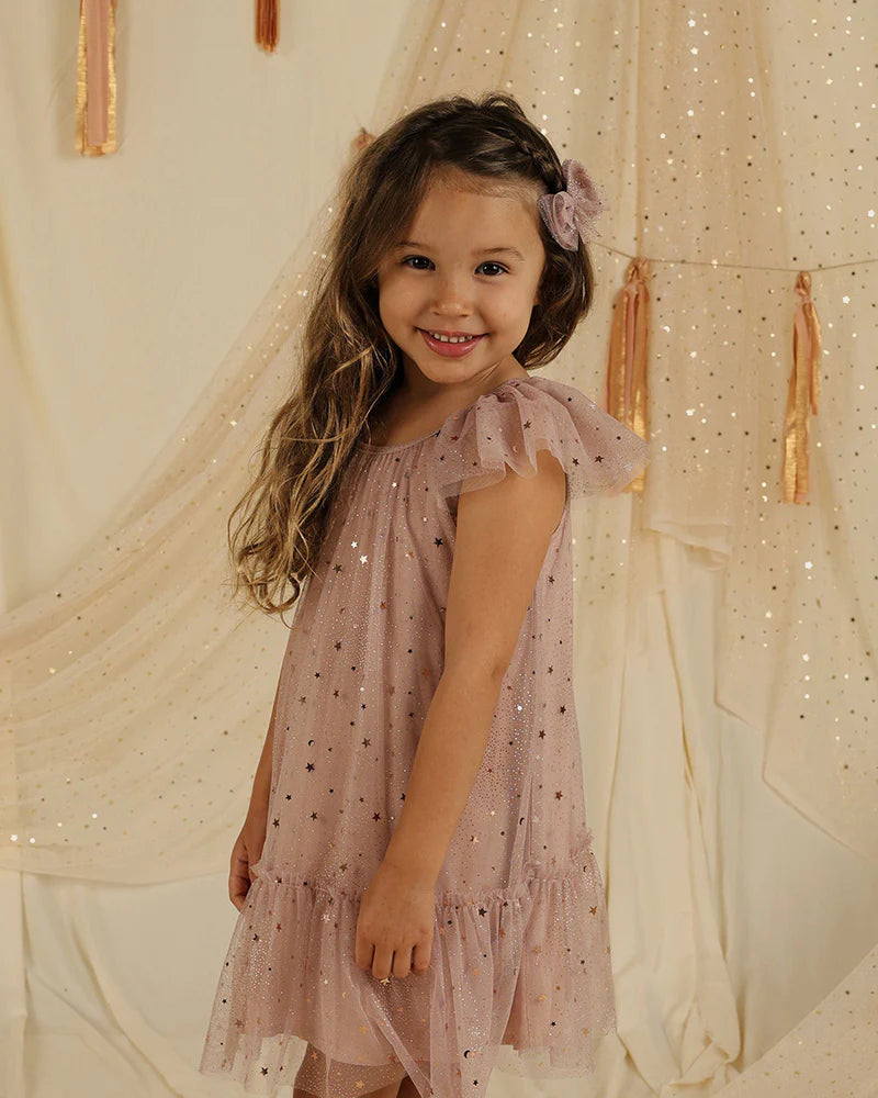 Noralee Edie  dress rose stars - Dusty rose