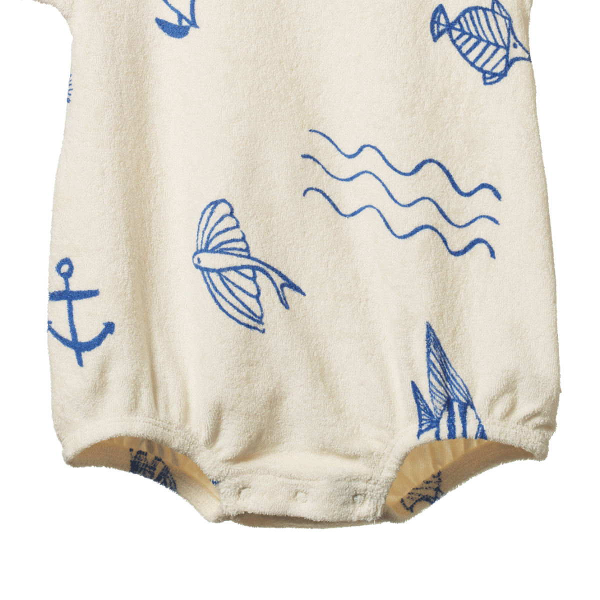 Nature Baby Juno romper Atlantic print in terry