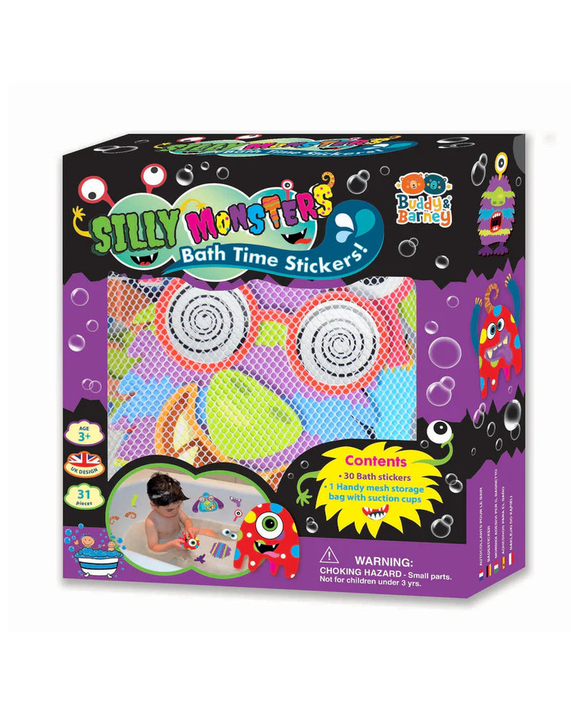 Buddy & Barney Bath time Stickers - silly monsters