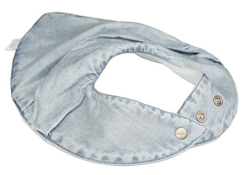 Toshi Baby Bib Bandana Indiana Chambray in Blue