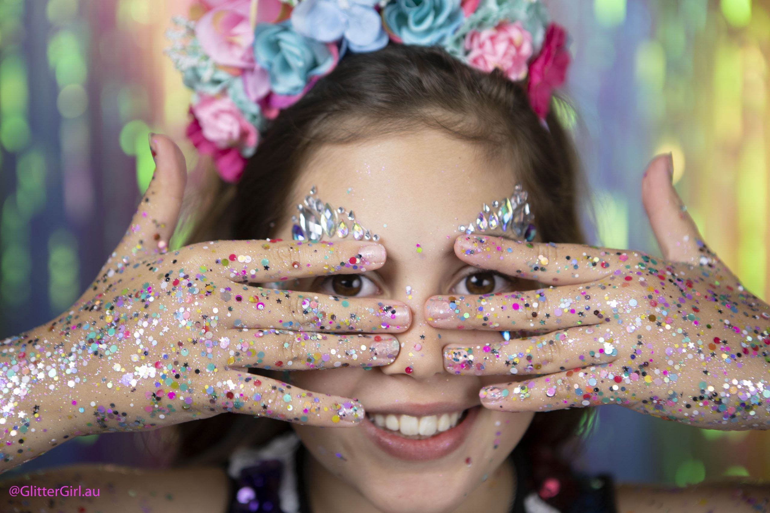 Glitter Girl Unicorn Face Gems - Assorted Styles