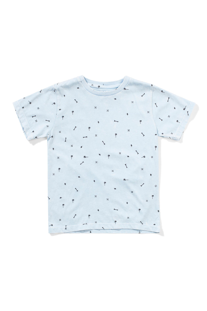 Munster Kids Confetti Tee Mineral Blue in Blue