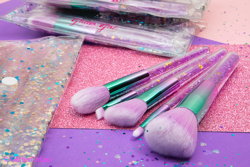 Glitter Girl Unicorn Sparkle Makeup Brush Set