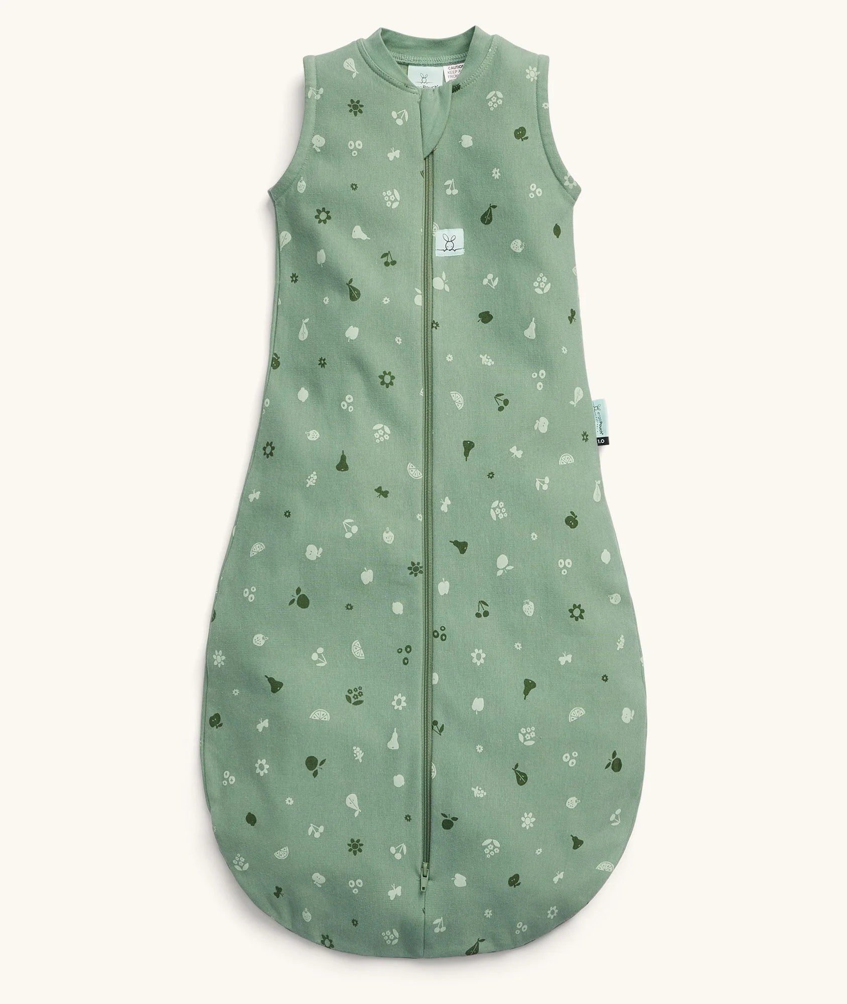 Ergopouch  1 tog Jersey sleeping bag  sweet orchard in green