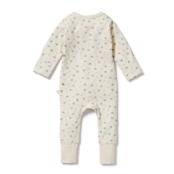 Wilson & Frenchy Organic Zipsuit with Feet - Float Away Print in Multi