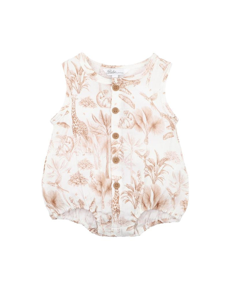 Bebe quinn print bodysuit in brown