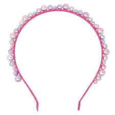 Pink Poppy Shimmering Mermaid Pearl Headband Assorted Colours