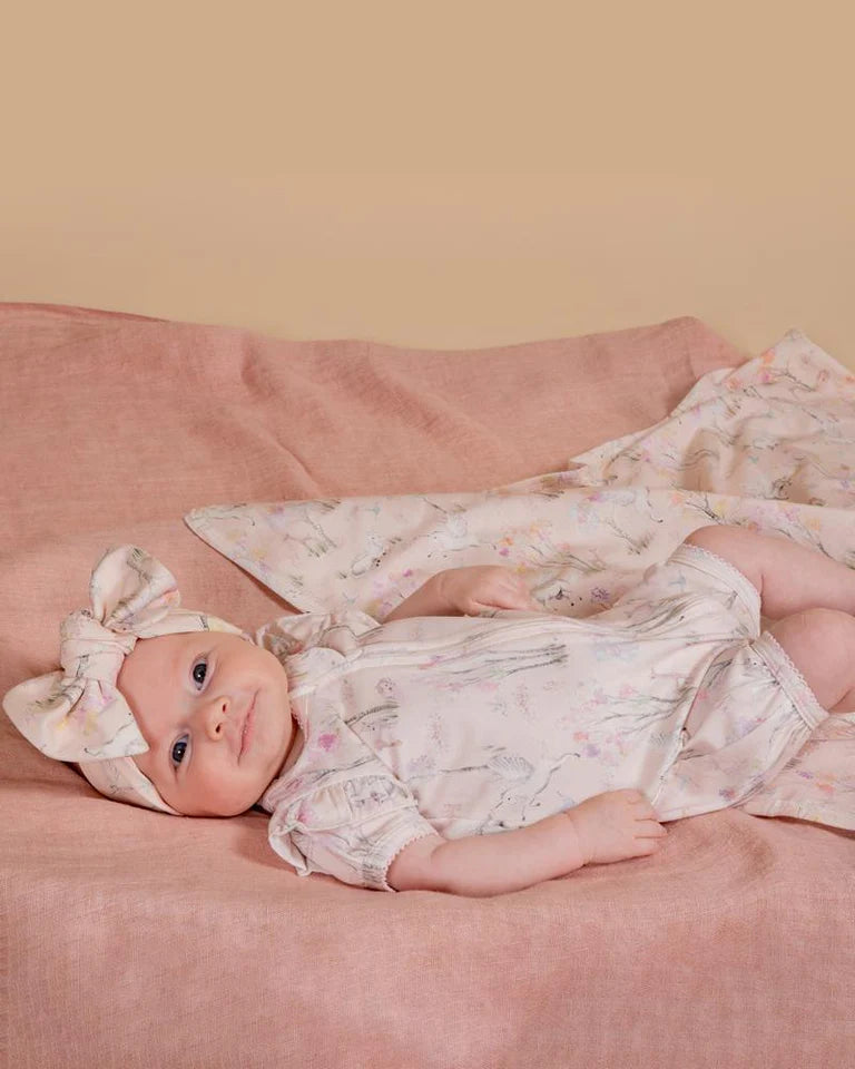 Bebe Florence Print SS Zip Romper Florence Print in Multi