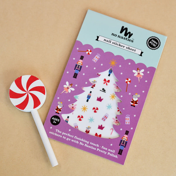 No Nasties Kids Limited Edition Christmas Nail Stickers