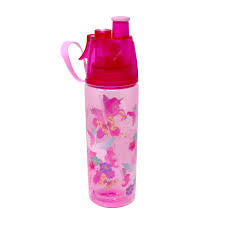 Unicorn rainbow misting water bottle