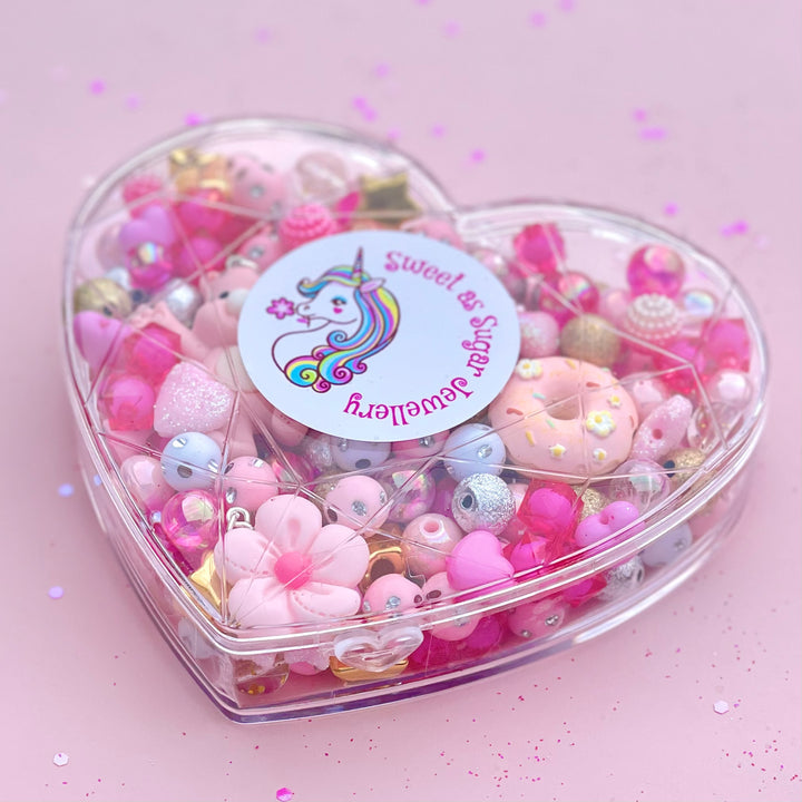 Sweet as Sugar Do It Yourself Pink Heart Jewellery Making Kit