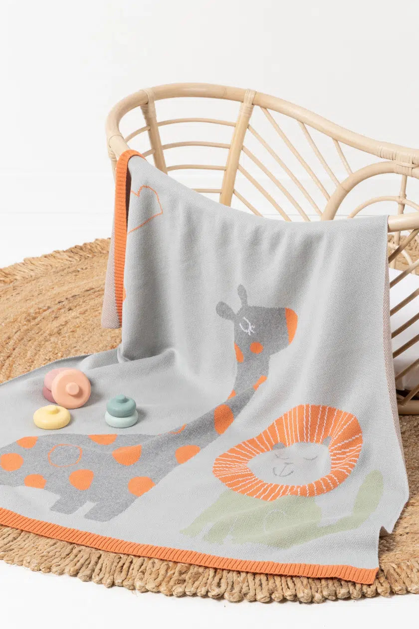 Indus  Baby Blanket Jungle Buddies