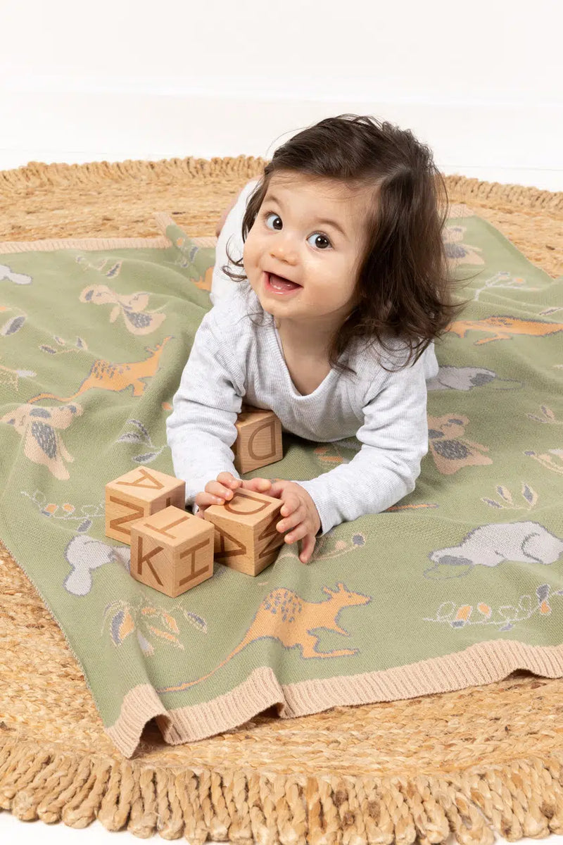 Indus Bush Babies Baby Blanket