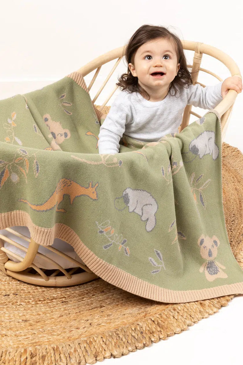 Indus Bush Babies Baby Blanket