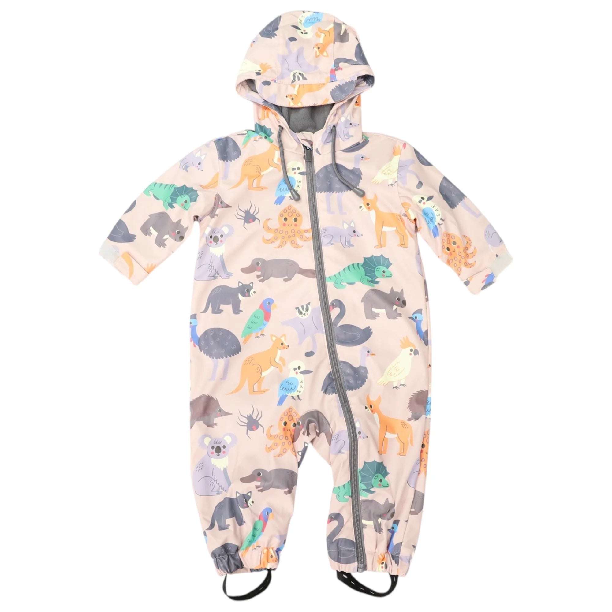 Korango Australian Animal Rain Suit in Beige