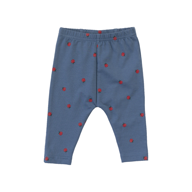 Nature Baby Leggings in raspberry blue print