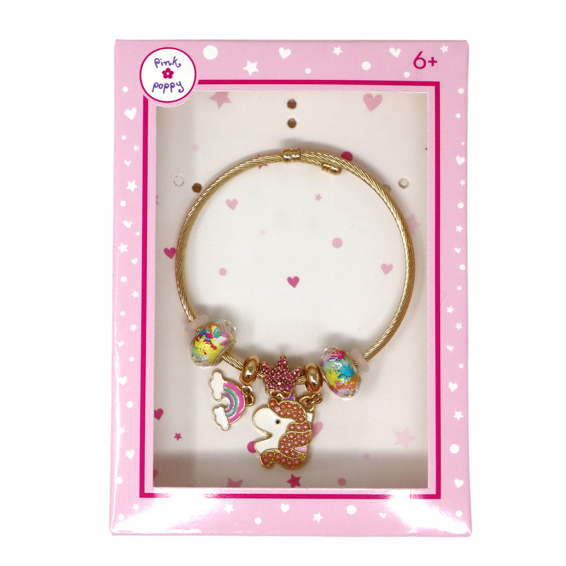 Pink Poppy Charm Bracelet Collection