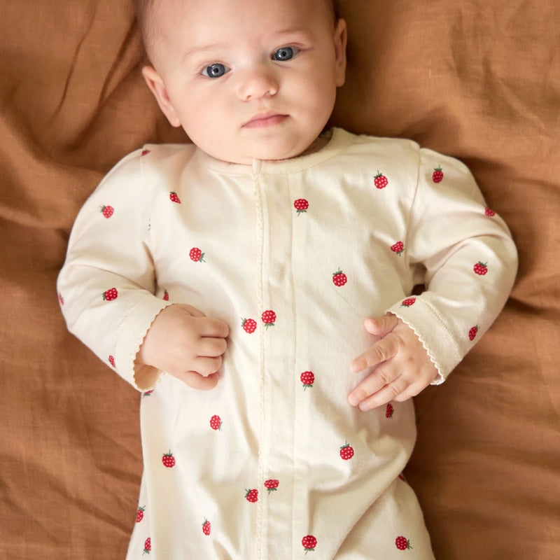 Nature Baby Lucy Suit raspberry print