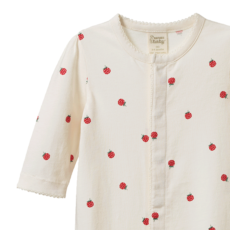 Nature Baby Lucy Suit raspberry print