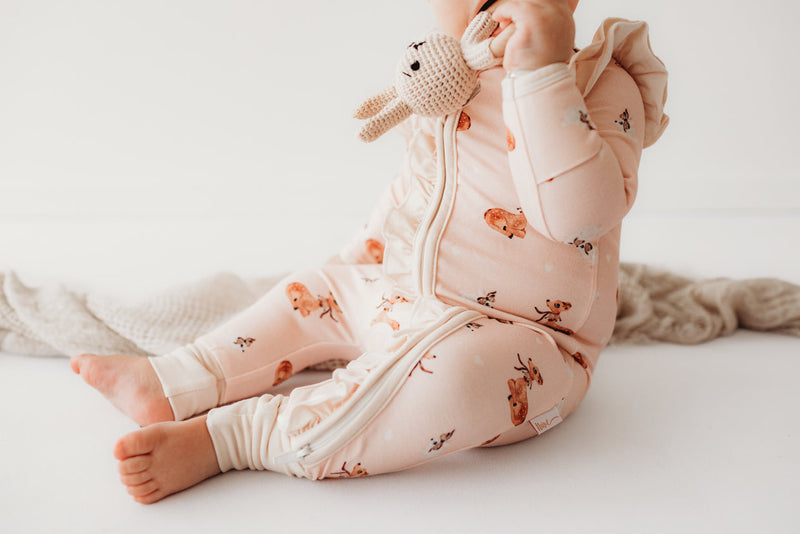 Child of Mine Bamboo Zipsuit Classic Fawn Multi