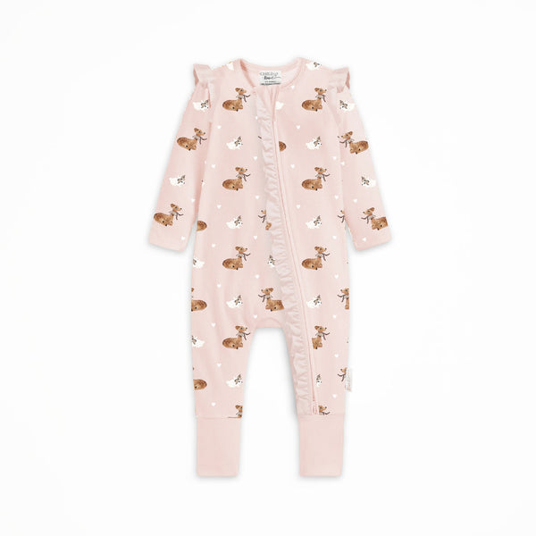 Child of Mine Bamboo Zipsuit Classic Fawn Multi