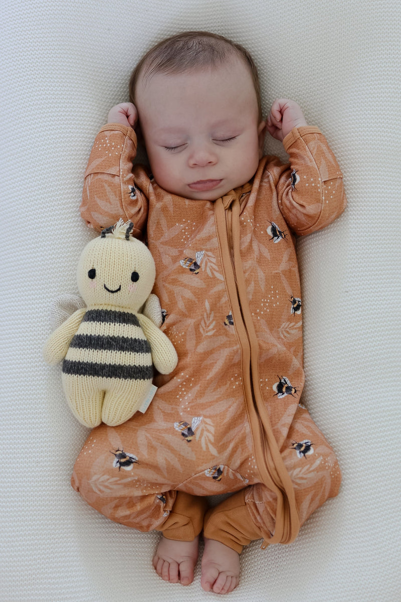 Child of Mine Bamboo Zipsuit Bumble Bees Multi