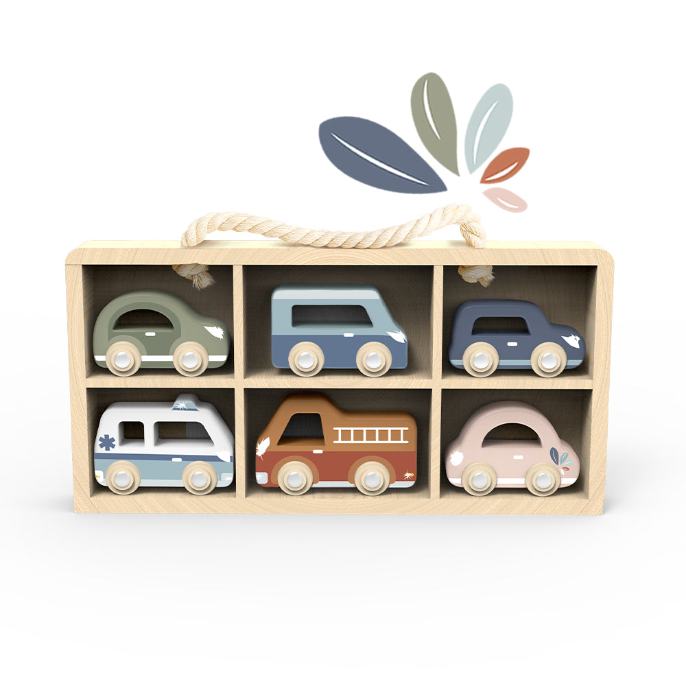 Speedy Monkey car display case incl 6 vehicles