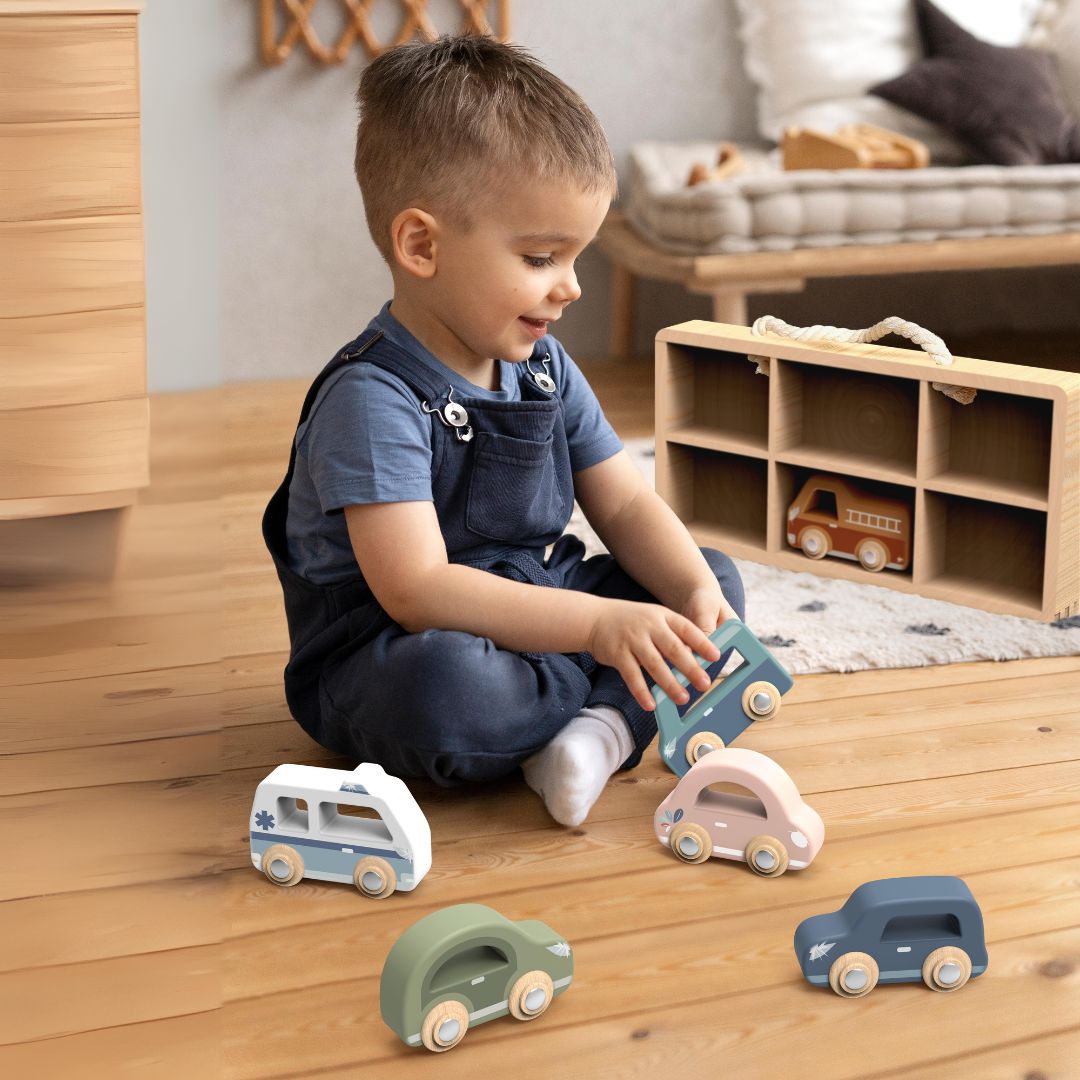 Speedy Monkey car display case incl 6 vehicles