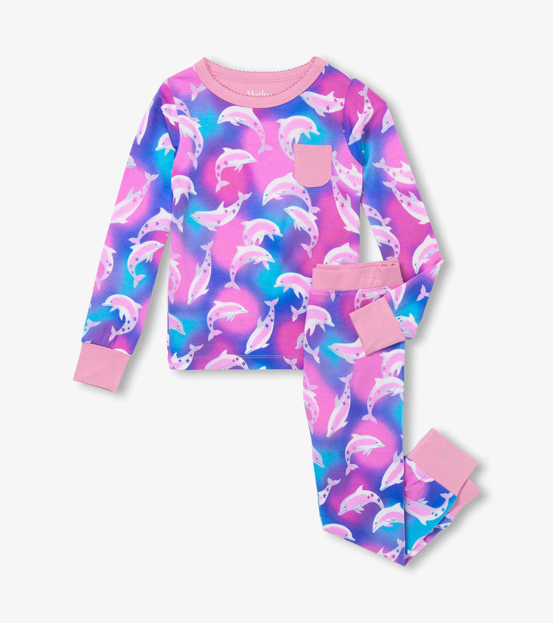 Hatley airbrush dolphins bamboo pyjama set