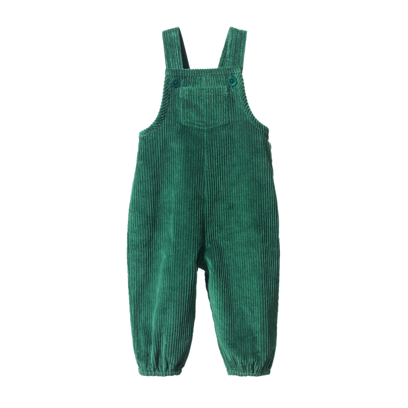 Nature Baby Tipper Overalls in Pine Green