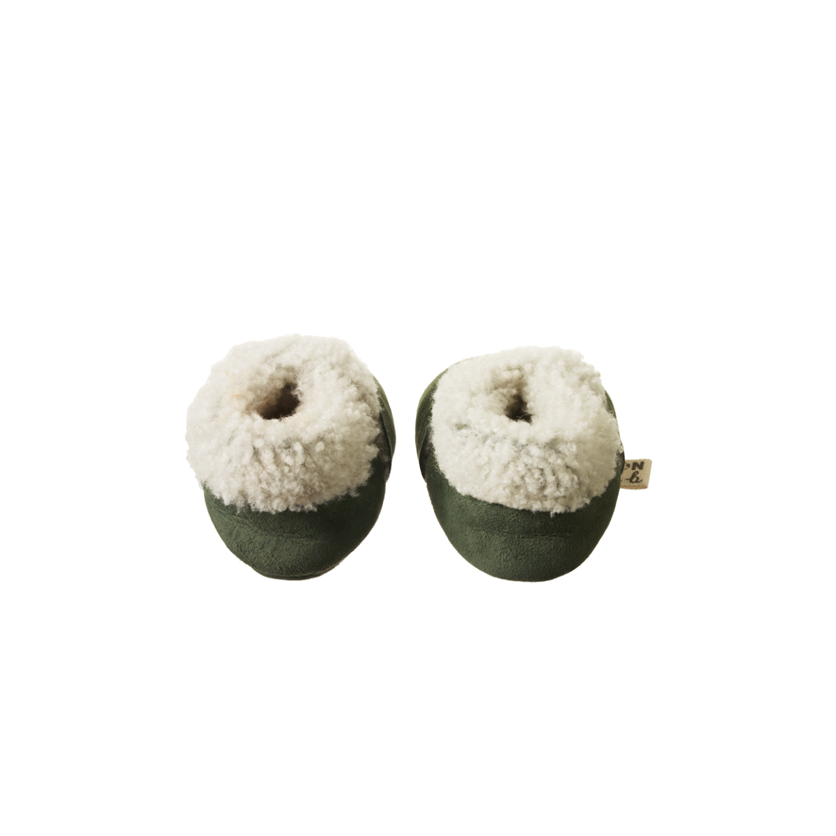 Nature Baby Lambskin Booties Thyme in Green