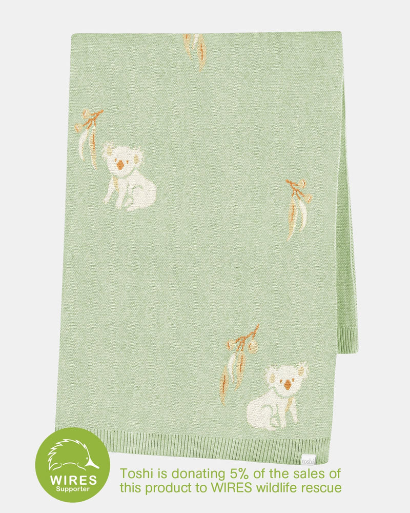 Toshi organic blanket storytime koala