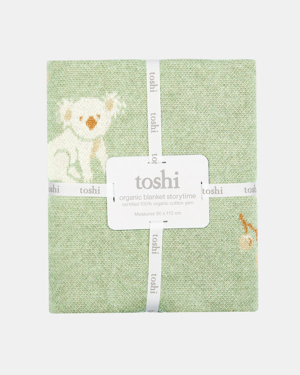 Toshi organic blanket storytime koala