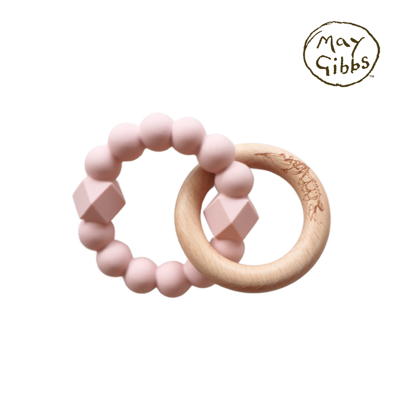 Jellystone May Gibbs Moon Teether Blush in Pink