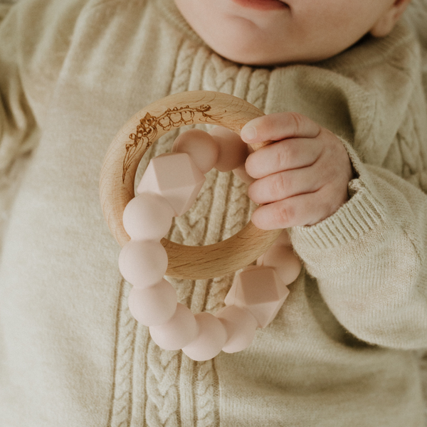 Jellystone May Gibbs Moon Teether Blush in Pink